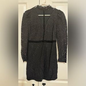 Express Black Lace Long Sleeve Mini
Dress